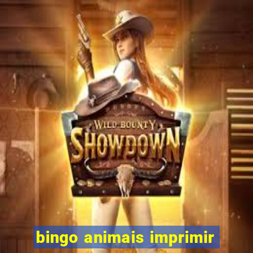 bingo animais imprimir